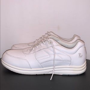 Canfield White Leather Mens Sneakers